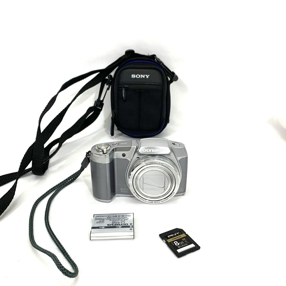 Olympus Stylus SZ 16 24x Zoom 16MP 8Gb Digital Camera - Works - No Charger
